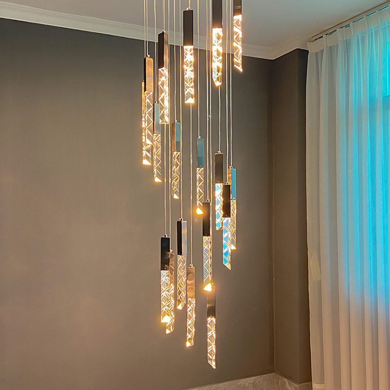 Modern LED Chandelier Luxury Minimalist Cafe Restaurant Loft LED Hanging Lamps Led Light Ceiling