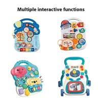 Trotteur multifonctionnel anti-basculement pour bébé, jouet coulissant musical pour tout-petits, avec fonction éducative – Meilleure vente