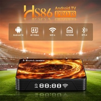 HS86 Pro 13 Quad Core Android 14.0 Rockchip RK3528 2/4GB 16/32GB 8K Mali-450 Kotak TV Pintar WIFI6 BT5.0