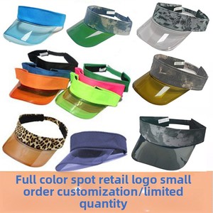 Cappello da Sole con Visiera Curva, Protezione UV, per Sport Estivi all'Aperto, da Donna, 100% Poliestere, Stile Coreano, Versatile, Fluorescente, Trasparente - Product Image 2