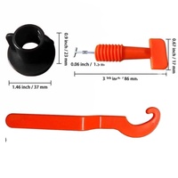 Entretoises de localisation de niveleur de carreaux de verrouillage de type T Pince Design moderne en plastique pour la construction d'appartements, murs et sols avec clé
