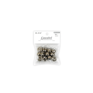 Campanelle Ilan Cascabel 30mm 4 pezzi Placcate Argento per Abbigliamento - Product Image 2