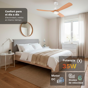 Ventilador de Techo Grunkel Skystyle52 de 52 Pulgadas con Luz y Control Remoto - Product Image 2