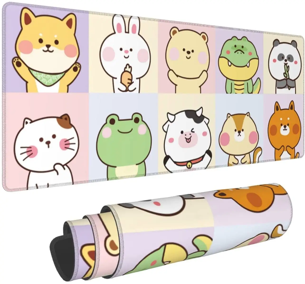 70*30cm Kawaii Animals Gaming Mouse Pad Large XL Cute Desk Mat Long Extended Pads Big Mousepad for Home Office Decor Accessories