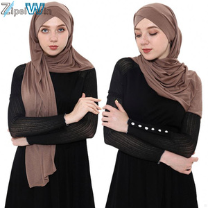 Ultimo modello <span class=keywords><strong>Abaya</strong></span> disegni <span class=keywords><strong>nero</strong></span> Burkha abbigliamento islamico <span class=keywords><strong>Abaya</strong></span> 2 pezzi Set sciarpa Hijab - Product Image 2