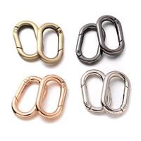 Alliage brillant Forme de coeur Boucles pivotantes Déclencheur Ressort Porte-clés Boucle Fermoirs Anneau Pivotant Snap Clips