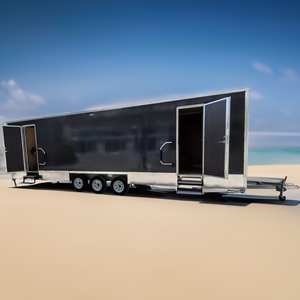 Toilettes de qualité supérieure 2025, toilettes portables d'extérieur, deux cabines, toilettes mobiles de luxe, remorque de toilettes - Product Image 3