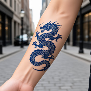 <span class=keywords><strong>Tatuaje</strong></span> Temporal Japonés con Diseño Floral Samurái, Semipermanente, Resistente al Agua, para Brazo o Cuerpo, con Logotipo Personalizado - Product Image 4