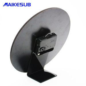 Maikesub Dye sublimazione in bianco Mdf orologi di <span class=keywords><strong>forma</strong></span> rotonda con puntatore cornice fotografica con <span class=keywords><strong>orologio</strong></span> di stampa - Product Image 4