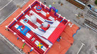Parc de jeux gonflables Ultraman pour enfants, équipement de saut gonflable commercial pour la location d'événements de carnaval, divertissement en plein air