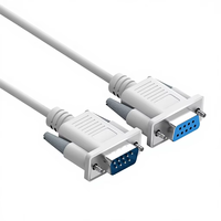 Cable Serial de 9 Pines RS232 COM DB9 para Transmisión de Datos y Video, Cable de Extensión de PVC y Cobre Puro para VGA/Proyector, Venta Directa de Fábrica OEM