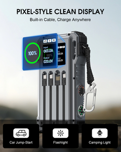 Banco <span class=keywords><strong>de</strong></span> Energía Solar Portátil 2026 <span class=keywords><strong>de</strong></span> 12000mAh, <span class=keywords><strong>Cargador</strong></span> Rápido <span class=keywords><strong>para</strong></span> Teléfono Móvil <span class=keywords><strong>de</strong></span> 40W, 12V 1500A, Arrancador <span class=keywords><strong>de</strong></span> Coche Impermeable <span class=keywords><strong>para</strong></span> Uso <span class=keywords><strong>de</strong></span> Emergencia - Product Image 6