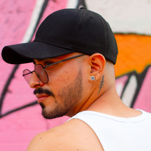 Boucles <span class=keywords><strong>d</strong></span>'oreilles Hip Hop pour Homme, plaqué or 14 carats, avec clous à pointes noirs, zircone cubique ronde, croix, ancre, étoile, style Iced Out, zircone cubique 5A - Product Image 5