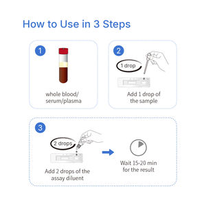 Kit de <span class=keywords><strong>test</strong></span> de grossesse bovine précis, bandelettes de <span class=keywords><strong>test</strong></span>, options d'instruments pour le sérum et le sang total, certifié CE, garantie de 2 ans - Product Image 4