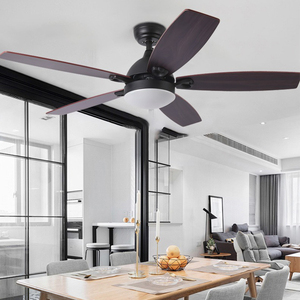 Scandinavian Home Mounted 5 Blades 42-52 Inch DC Motor Iron Frequency Mute <b>Ceiling</b> Fan with LED <b>Light</b> and <b>Remote</b> <b>Control</b> - Product Image 4