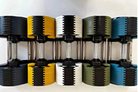 Haltères réglables Umet Factory Direct, neufs, 36 kg avec incréments de 2 kg, réglage rapide pour l'entraînement musculaire