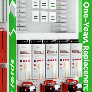 Expositor Giratorio de Metal de 4 Paneles con Ganchos, Diseño Gratuito, Multiusos, para Accesorios Móviles, Cargadores y Cables de Datos - Product Image 5