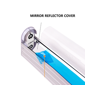 Portalampada G13 per Plafoniere, Supporto per Lampade <span class=keywords><strong>da</strong></span> 4ft e 2ft, Diffusore Trasparente in Alluminio 0.8mm 1mm, Lampada Anti-polvere e Anti-zanzare per Tubi LED T8 - Product Image 6