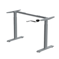 Support élévateur convertible à cadre de bureau à manivelle en métal rétractable moderne avec poignée cachée pour le bureau ou la maison