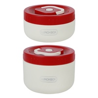 Boîte à lunch isotherme portable en acier inoxydable 304 à double compartiment, qualité alimentaire, isolation sous vide 24h, anti-fuite et compatible micro-ondes