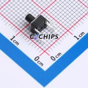 F1B060211S Tactile Switch Through hole Component THT-4P,4.5x4.5mm Switch Single Pole Single Throw Round Button 2.6N Through Hole - Product Image 2