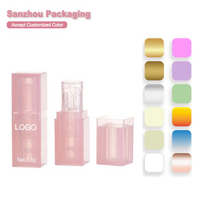 Lápiz <span class=keywords><strong>labial</strong></span> de tubo de realce cuadrado, transparente, grueso, 3,5g, ecológico, con logotipo privado, <span class=keywords><strong>precio</strong></span> de fábrica - Product Image 1