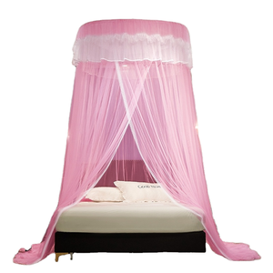 Mosquitera de techo en forma de cúpula, sin necesidad de instalación, cortina de gasa estilo palacio/princesa <span class=keywords><strong>para</strong></span> el hogar ZT363 - Product Image 4