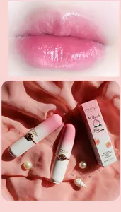 H237 Pelembap Bibir Persik Label Pribadi Baume A Levre Rose Pelembap Berubah Warna Permanen Pelembap Bibir Tahan Air Balsam Bibir Merah Muda