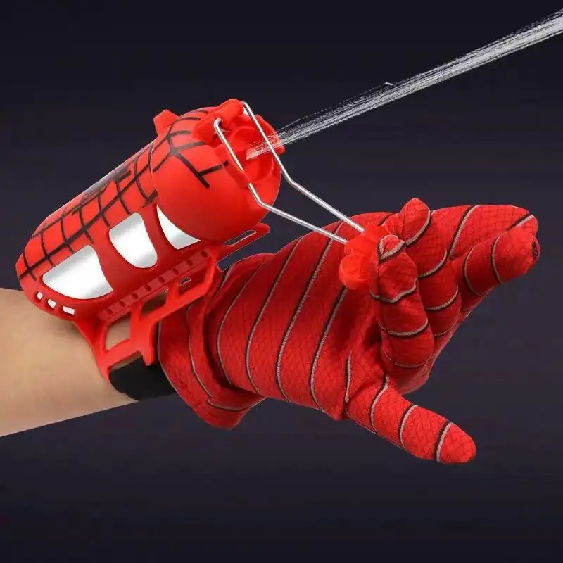 Tricky Toys Kunststoff Hero Launcher Armband Spielzeug Set Handgelenk Seide Emitter Anzug für Kinder und Erwachsene