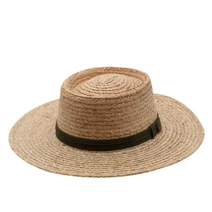 Sweet Edge Sunshade Beach Sombrero de vaquero Sombreros de paja transpirables Verano Pequeña flor fresca Sombrero de paja
