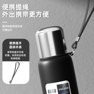 Outdoor <b>Large</b> Capacity Insulated Water Bottle All Steel Sports Stainless Steel <b>Tea</b> Water Separator <b>Cup</b> Portable Travel School - Product Image 5