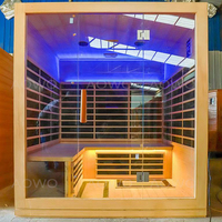 Sauna et hammam sauna et bain à remous combo sauna extérieur douche à vapeur tubes chauffants infrarouges baignoire balnéo salle de spa sèche