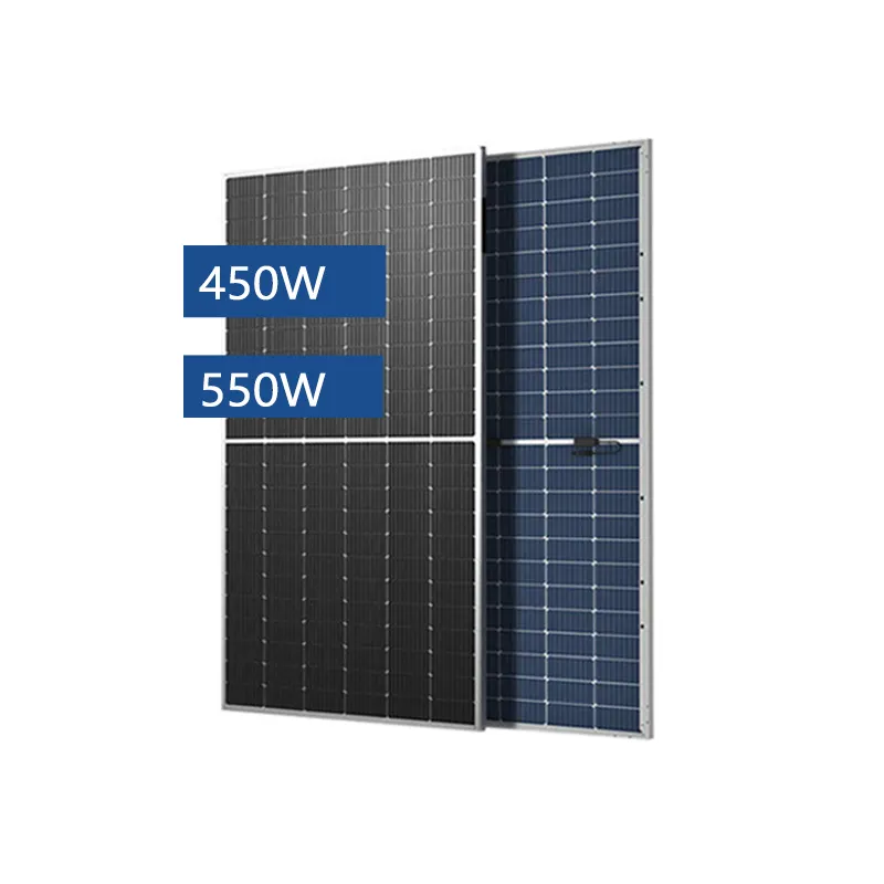 double-sided glass monocrystalline solar panel Double-glass MONO panel GCL 540W-560W 48v of household black solar panel