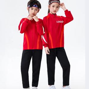 ชุดวอร์มทีมฟุตบอลสีเทาแขนยาวชุด2ชิ้นเสื้อแจ็คเก็ตกีฬาสำหรับเด็กออกแบบได้ตามต้องการ - Product Image 2