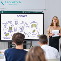 Prix de l'agent Leaderhub direct d'usine 65 75 86 pouces à écran plat interactif pour les conférences intelligentes en classe/bureau