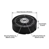 RT-RJM6010-6A 24V 230W 8Nm Pico 450RPM Motor de Articulación Robótica Codo de Cobot CAN IP54 6:1 Planetario FOC