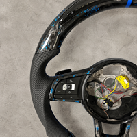 Volant en fibre de carbone Golf MK7 pour Volkswagen GTI GTD GTE R MK7.5 Polo GTI Passat Tiguan Jetta Volant personnalisé