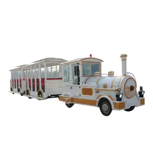 Battery Train Farm Tourist Trackless Train Diesel / Battery Trackless Train For Sale