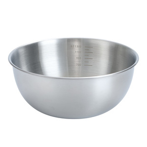 Stainless Steel Bowl With Graduations 201304 Capacity For Ramen Salad Vegetable Washing Home Use Dishwasher Safe - Product Image 3
