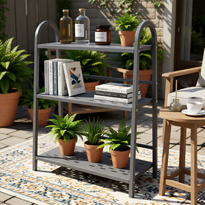 Estantería Minimalista para Libros y Plantas, para Espacios Estrechos Junto a la Ventana, de Pie, en Oferta - Product Image 4