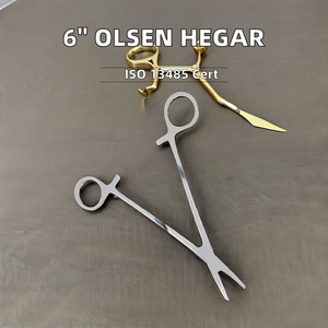 Olsen hegar เข็มสเตนเลสขนาด6นิ้วแบบแมนนวลขอบตัดทังสเตนคาร์ไบด์เครื่องมือผ่าตัดพื้นฐานที่ยึดเข็ม - Product Image 3