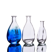 Bouteilles en verre personnalisées de luxe de 1L pour vodka, sur mesure et de poids lourd