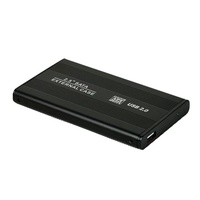 Case Esterno per Disco Rigido USB 2.0 da 2,5 Pollici in Alluminio Blu per HDD e SSD