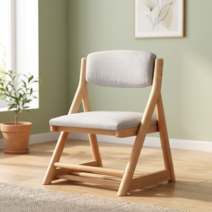 Chaise de salon moderne en bois, dossier solide, design ergonomique, style scandinave, mobilier pour la maison - Product Image 2