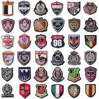 Patch de broderie de bouclier d'insigne de couronne personnalisé pour les uniformes scolaires | Patch en tissu thermocollant à la mode