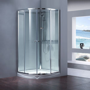 Porte de douche <span class=keywords><strong>caravane</strong></span> préfabriquée en aluminium Toilette Bain Rv Camping-car Cabine de douche en verre - Product Image 1