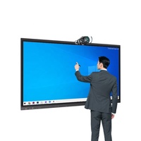 Интерактивная электронная доска LCD 55-110/86 дюймов с мультитач-экраном 4K и камерой 48 МП для конференц-залов