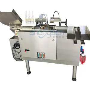 1/2/3ml ampoule filling machine, small scale ampoule washing, sterizing, filling production line