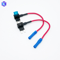 Mini porte-fusible APM pour circuit additionnel, adaptateur de lame de fusible de voiture 12V 32V en cuivre, profil bas, sans fusible inclus, pour caméra de tableau de bord