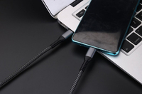 Kabel Data USB 3.0 Tipe-C ke Tipe-C 5A 100W Pengisian Cepat, Berbahan Nilon Kepang, untuk Printer, Bersertifikasi CE/FCC/RoHS